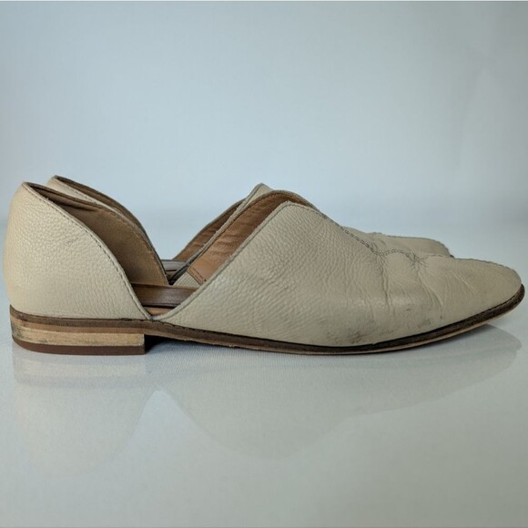 Frye & Co. Cream Leather Pointed Toe Flats – Women’s 9M - Picture 2 of 7